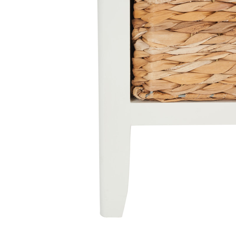 Santa cruz solid wood end table with storage discount
